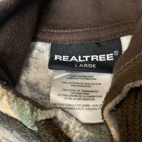 Realtree Advantage Classic Camo Hoodie Mens Pullover Sweatshirt L Hunting - Picture 5 of 6